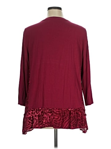 LOGO by Lori Goldstein 3/4 Sleeve Top (view 2)