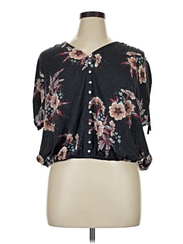 John Paul Richard Short Sleeve Blouse (view 1)