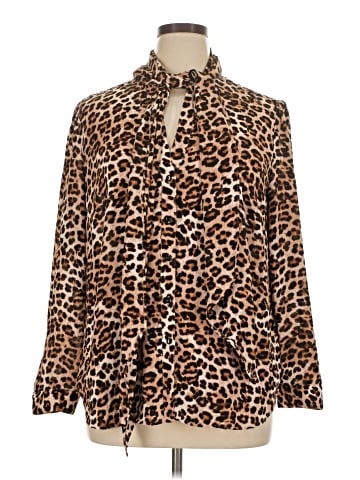 Ann Taylor Factory Long Sleeve Blouse (view 1)