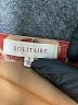 Solitaire 100% Polyester Red Cardigan Size S - photo 7