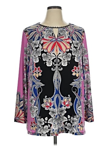 Susan Graver Long Sleeve Blouse (view 1)