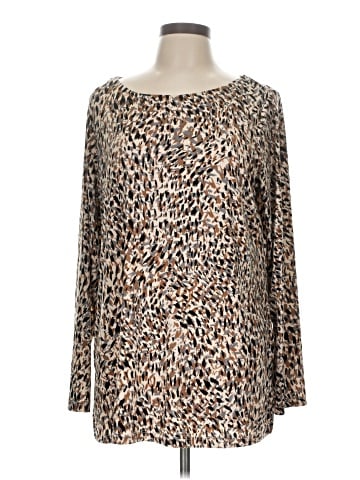 Susan Graver Long Sleeve T-Shirt (view 1)