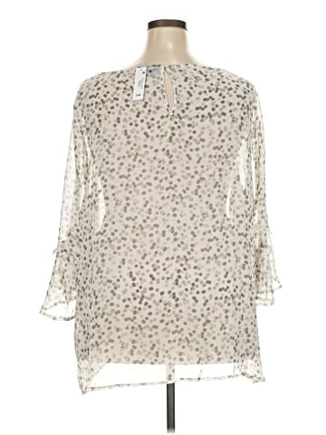 Lane Bryant Outlet 3/4 Sleeve Blouse (view 2)