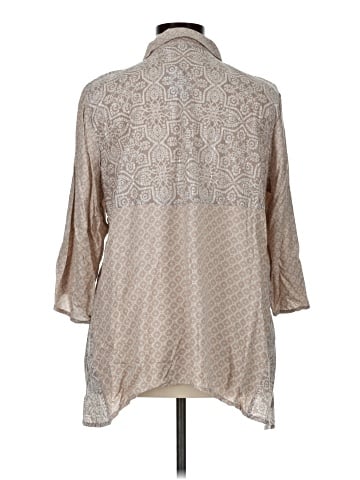 LOGO by Lori Goldstein 3/4 Sleeve Blouse (view 2)