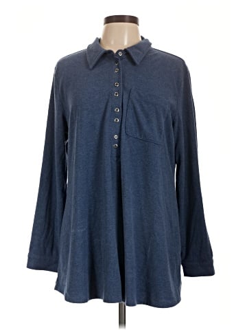 Soft Surroundings Long Sleeve Polo (view 1)