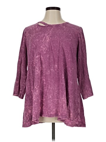 LOGO by Lori Goldstein 3/4 Sleeve T-Shirt (view 2)