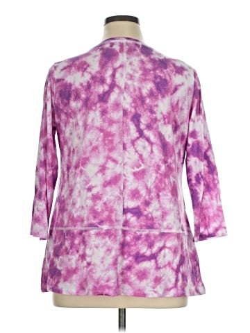 LOGO by Lori Goldstein 3/4 Sleeve Blouse (view 2)