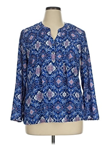 Notations 3/4 Sleeve Blouse (view 1)