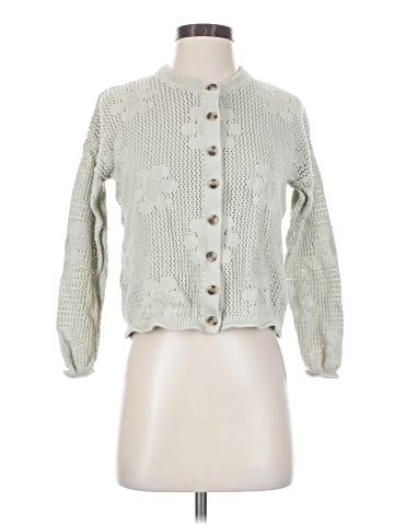 Madewell Floral Open-Stitch Cardigan Sweater (view 1)