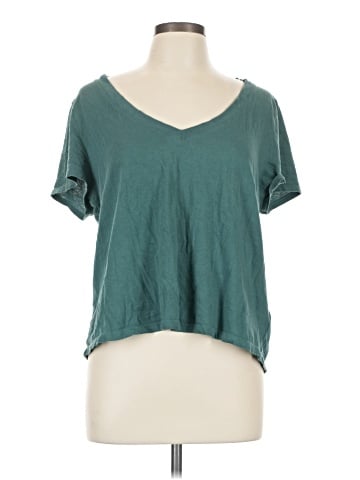 Madewell Softfade Cotton V-Neck Crop Tee (view 1)
