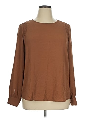 Adrianna Papell Long Sleeve Blouse (view 1)