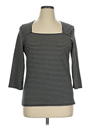 Liz Claiborne 3/4 Sleeve T-Shirt (view 1)