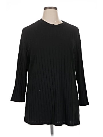 Shein Curve 3/4 Sleeve T-Shirt (view 1)