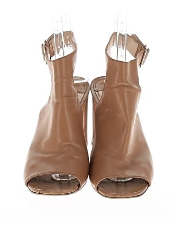 Prada Peep Toe Ankle Heel Sandals (view 2)