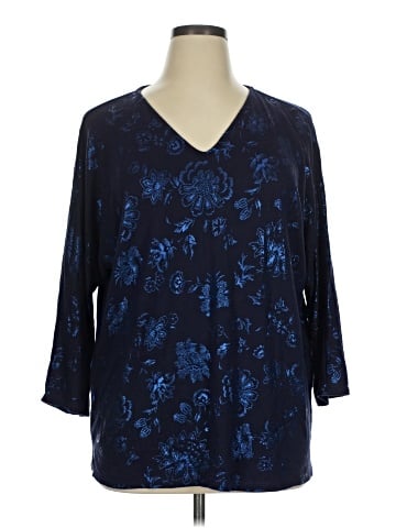 Chico's 3/4 Sleeve T-Shirt (view 1)