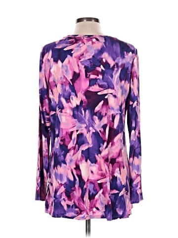 LOGO by Lori Goldstein Long Sleeve Blouse (view 2)