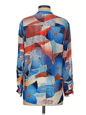 Diane von Furstenberg Long Sleeve Silk Top (view 2)
