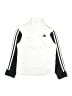 Adidas 100% Polyester White Track Jacket Size 8 - photo 1