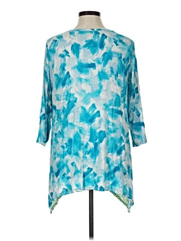 LOGO by Lori Goldstein 3/4 Sleeve Blouse (view 2)