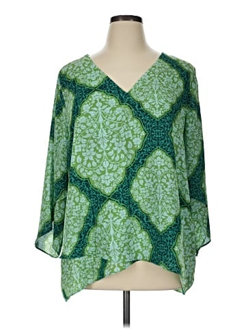 Beautiful by Lawrence Zarian 3/4 Sleeve Blouse (view 1)