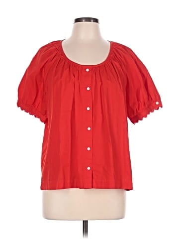 J.Crew Collection Short Sleeve Blouse (view 1)