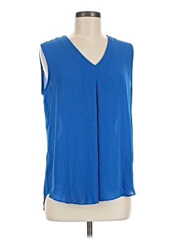 Rose + Olive Sleeveless Blouse (view 1)