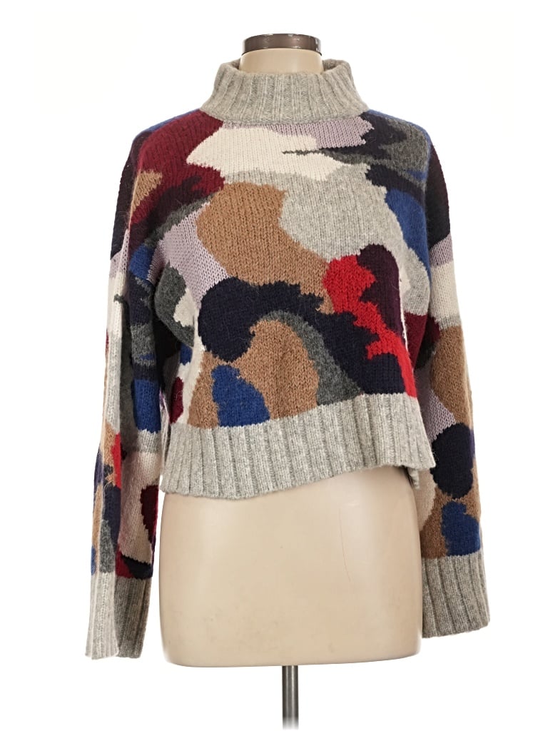 Pre-owned Eleven Six Wool Pullover Sweater In Gray