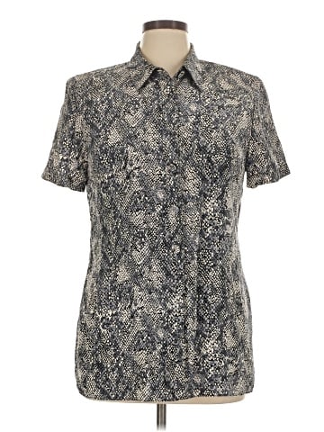 Adrianna Papell Short Sleeve Silk Top (view 1)