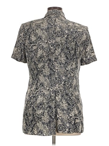 Adrianna Papell Short Sleeve Silk Top (view 2)