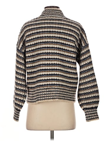 Madewell Waller Crop Cardigan Sweater in Stripe (view 2)