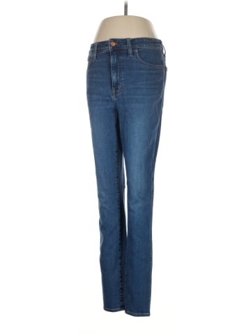 Madewell Tall Curvy 10" High-Rise Roadtripper Authentic Skinny Jeans in Faulkner Wash (view 1)
