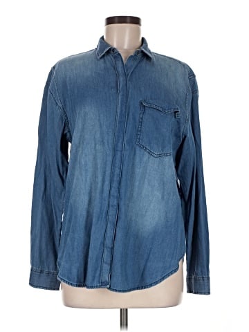 Trafaluc by Zara Long Sleeve Button-Down Shirt (view 1)