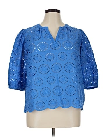On 34th 3/4 Sleeve Blouse (view 1)