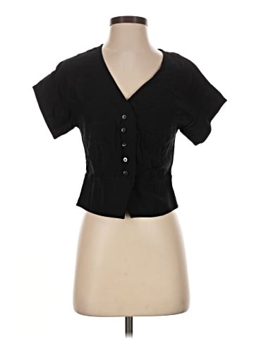 Madewell Pleated Short-Sleeve Top (view 1)