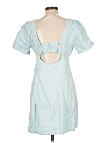 Madewell Square-Neck Mini Dress in 100% Linen (view 2)