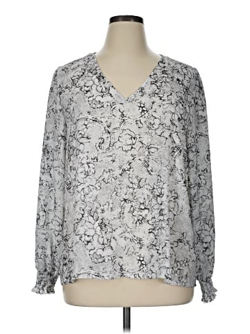 Worthington Long Sleeve Blouse (view 1)