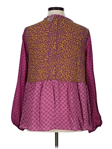 LOGO by Lori Goldstein 3/4 Sleeve Blouse (view 2)