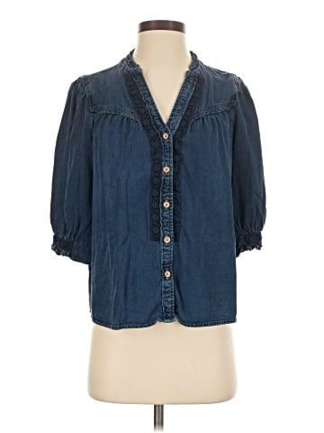 Democracy 3/4 Sleeve Button-Down Shirt (view 1)