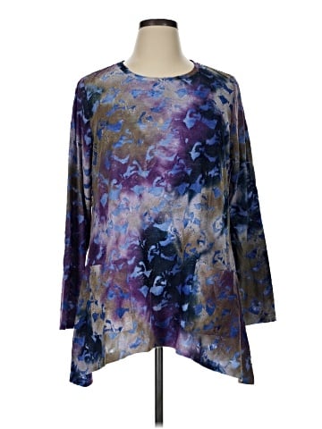 LOGO by Lori Goldstein 3/4 Sleeve Blouse (view 1)