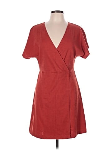 Madewell Cross-Front Flutter-Sleeve Mini Dress (view 1)
