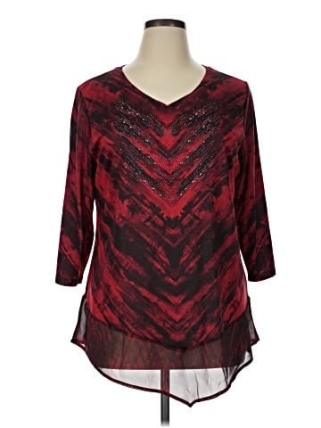 Christopher & Banks 3/4 Sleeve Blouse (view 1)