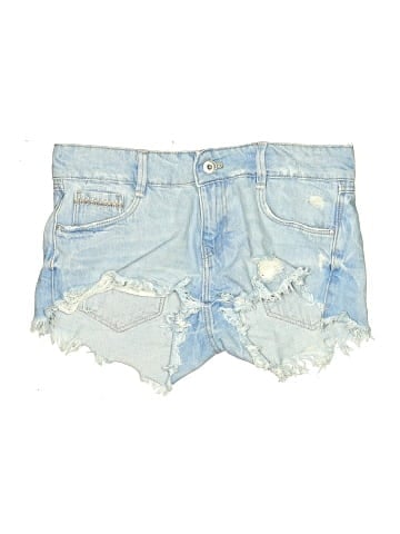 Zara TRF Denim Shorts (view 1)