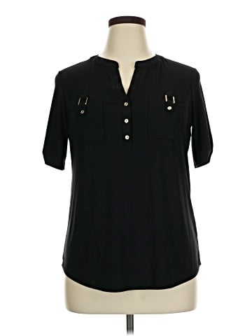 Perseption Concept Short Sleeve Blouse (view 1)