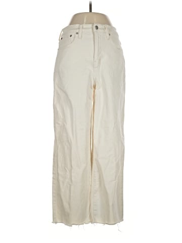 Madewell The Perfect Vintage Wide-Leg Crop Jean in Vintage Canvas: Raw-Hem Edition (view 1)