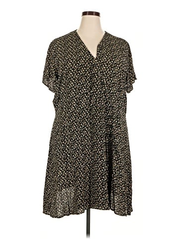 Madewell Button-Wrap Dress in Playground Posies (view 1)