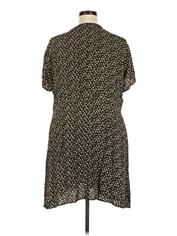 Madewell Button-Wrap Dress in Playground Posies (view 2)