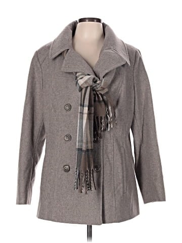 London Fog Wool Coat (view 1)