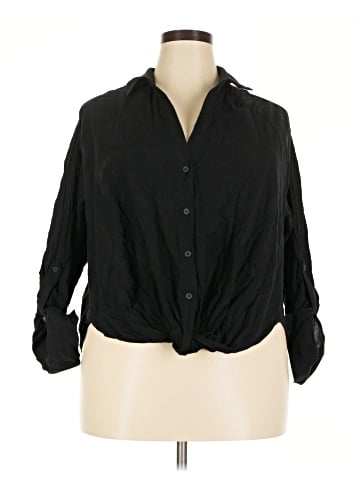 Torrid 3/4 Sleeve Button-Down Shirt (view 1)