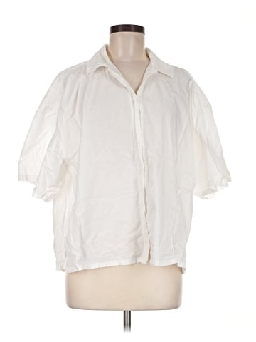 Calvin Klein 3/4 Sleeve Button-Down Shirt (view 1)
