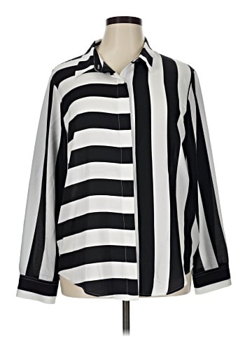 DKNY Long Sleeve Blouse (view 1)
